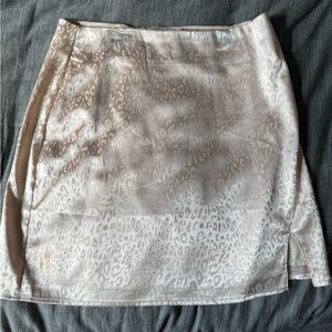 Champagne Cheetah MinI Skirt